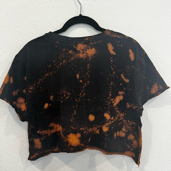 HAND BLEACHED CROP TOP - Picture 2 of 3